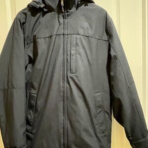 Men's Weatherproof Navy Blue Hooded Jacket